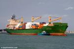 ID 3558 LEDA TRADER (2000/25535grt/IMO 9213117, ex-CAP CASTILLO, LEDA TRADER) berths in Auckland, NZ.